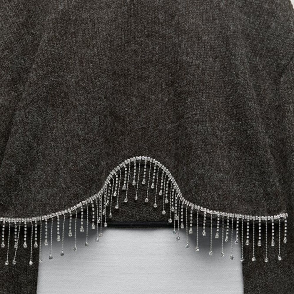 Zara JEWEL SOFT SWEATSHIRT New - Picture 3 of 6